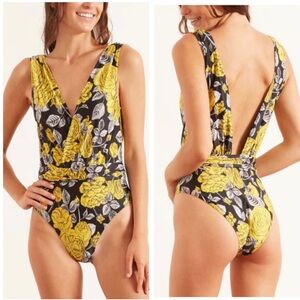 Ganni Floral Stencil One Piece